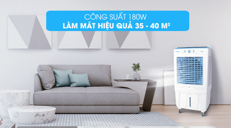 Công suất 180W - Quạt điều hòa không khí Daikiosan DKA-05000G - Thương mại Dịch Vụ Lê Triều