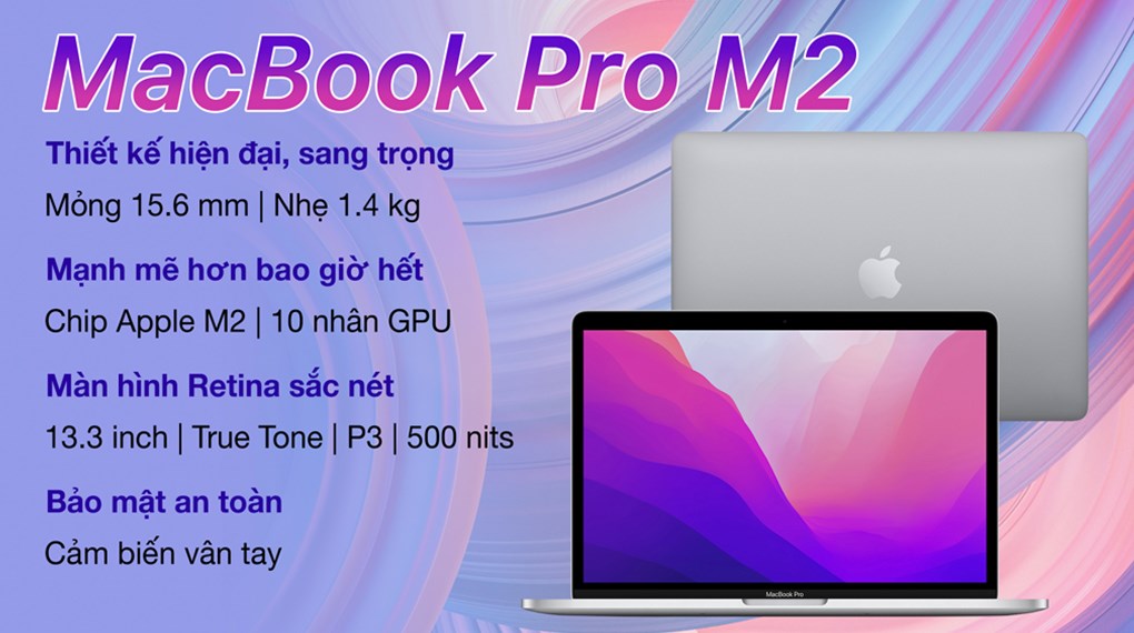 Cấu hình Macbook pro m2 16gb 256gb - Thương Mại Dịch Vụ Lê Triều