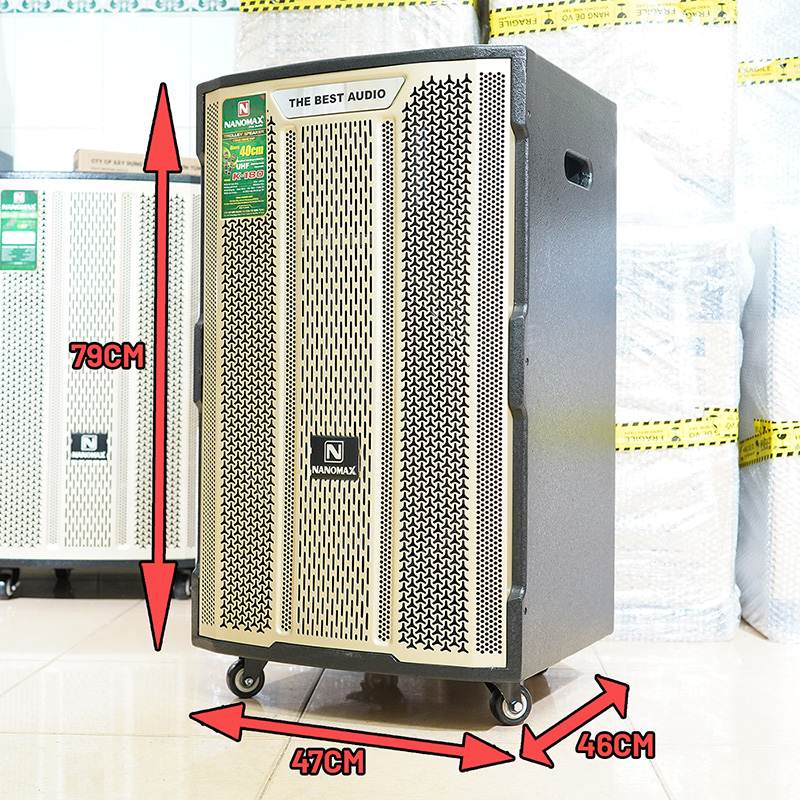 Loa kéo Nanomax 4 tấc đơn 820W K180 - TM DV Lê Triều