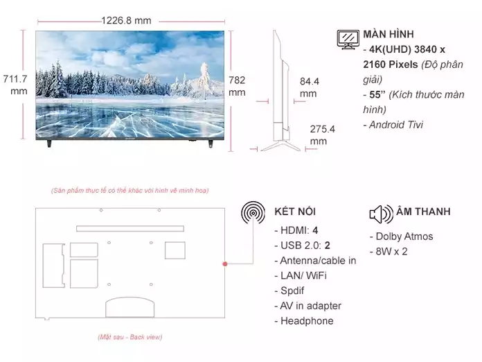 tivi sharp 55inch